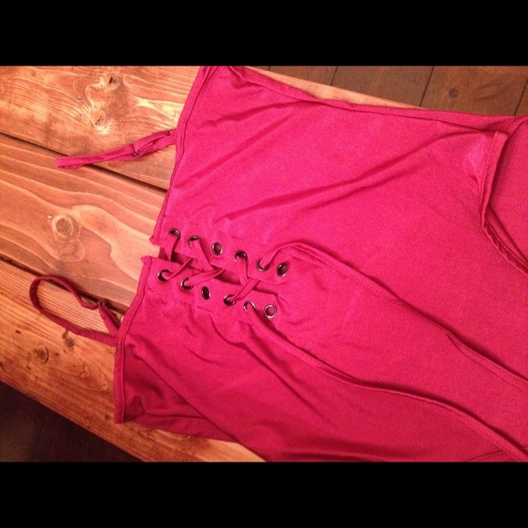 One piece monokini swim suit bathing lace up - Picture 7 of 7